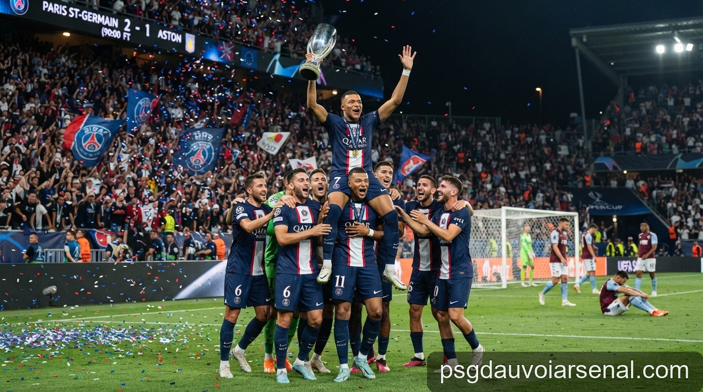 PSG bảo vệ thành công Siêu cúp châu Âu: Bản lĩnh nhà vô địch trước Aston Villa